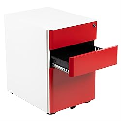 Flash Furniture Warner Modern 3-Drawer Mobile