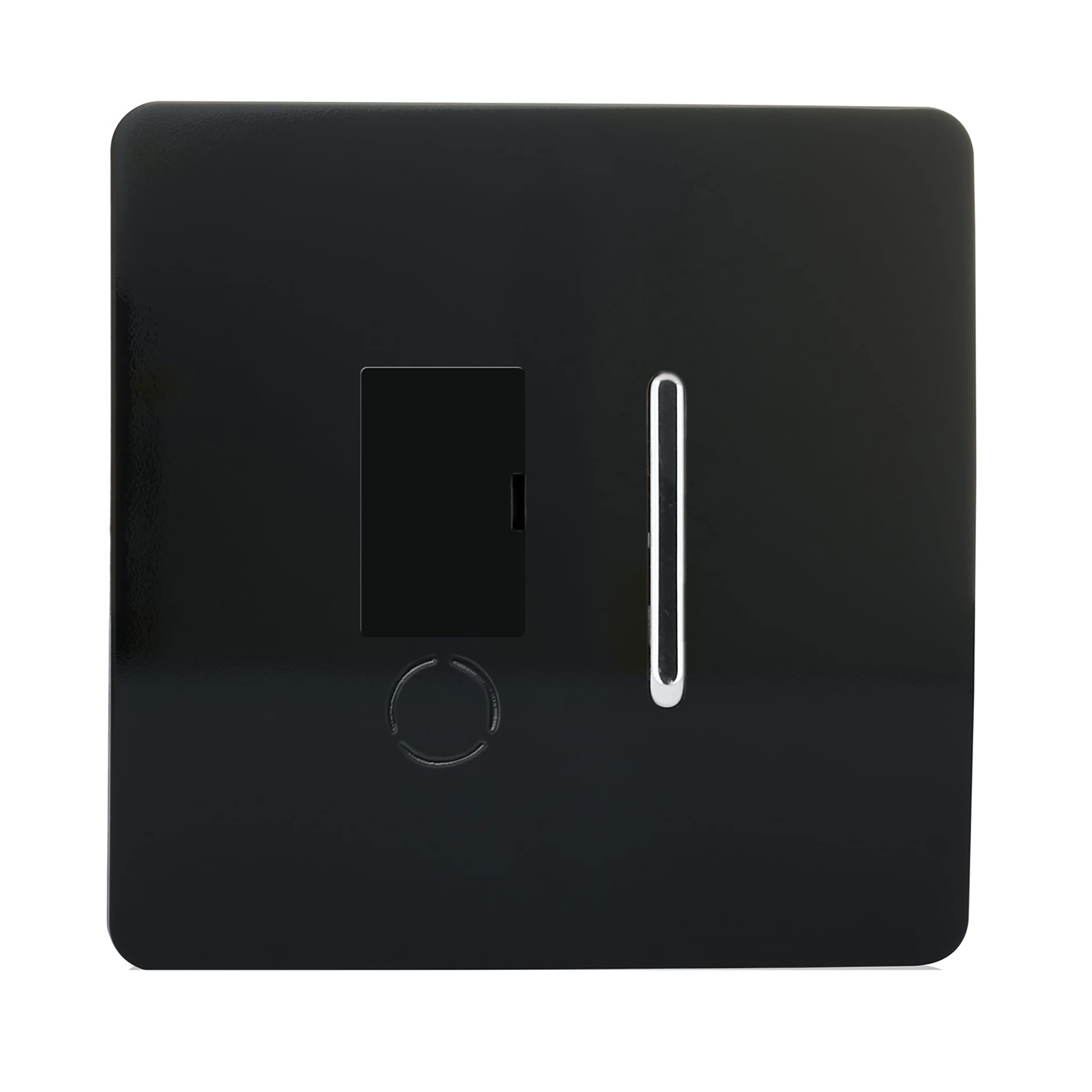 Trendi Switch ART-FSBL Trendi Artistic Modern Glossy Tactile Fused Spur Switch - Gloss Black