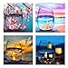 HaiMay 4 Pack DIY 5D Diamond Painting by Number Kits Full Drill Embroidery Pictures Arts Craft for Home Wall Decoration, Four Seasons Cup (9.8 X 9.8 inch)