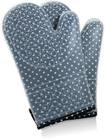 EXTENDED DISCOUNT Silicone Oven Mitts | BBQ, Grilling, Cooking, Baking High Temperature Gloves