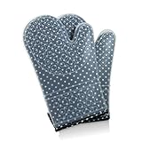 Silicone Oven Mitts by Kitchen Genie (TM)