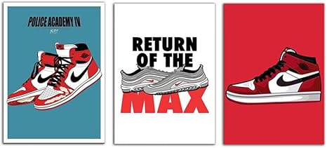 sneaker canvas wall art