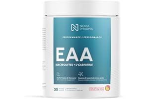 Nova Pharma EAA Supplement – Essential Amino Acids + Electrolytes – Supports Muscle Recovery, Hydration & Performance – Vegan