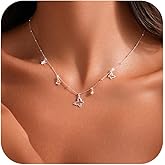 925 Sterling Silver Cross Necklace for Women Dainty CZ Horizontal Cross Pendant Necklaces Birthstone Charm Chain for Mom Sideway Crucifix Cross Faith Choker Necklace Valentine's Day Jewelry Gifts