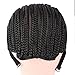 Breathable with Adjustable Straps for Making Wig Durable Stable Black Top Quality Elastic Braided Wig Caps for Women for Making Wigs(Adjustable Wig Caps, Black Braided Wig Cap 2 Piece)