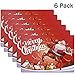 6PCS Cute Christmas Placemats Waterproof Xmas Placemat for Dining Table Decoration(17.3” X 11.8”)