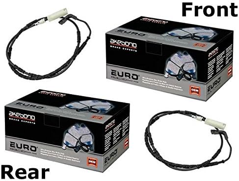 BMW e60 Xi Wagon Brake Pad KIT Front+Rear CERAMIC Akebono Pads+Sensors