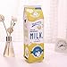 8 Colors,Large Capacity Cute Milk Carton Pencil Cases Box Cosmetic Bag with Zipper by Warmword (Yellow)