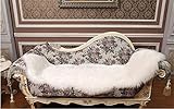 YJ.GWL Super Soft Faux Sheepskin Fur Fluffy Area Rug for Bedroom Living Room Floor Bedside Runner Rugs, High Pile and Thick, 2 x 6 Feet White