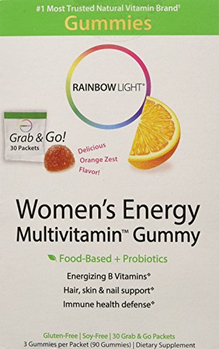 Rainbow Light - Women's Energy Multivitamin Gummy, 30 Count, Probiotics