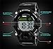 Men Outdoor English Talking Watch LED Digital Military Wristwatch With Silicone Band Voice Broadcast Time Watches-black