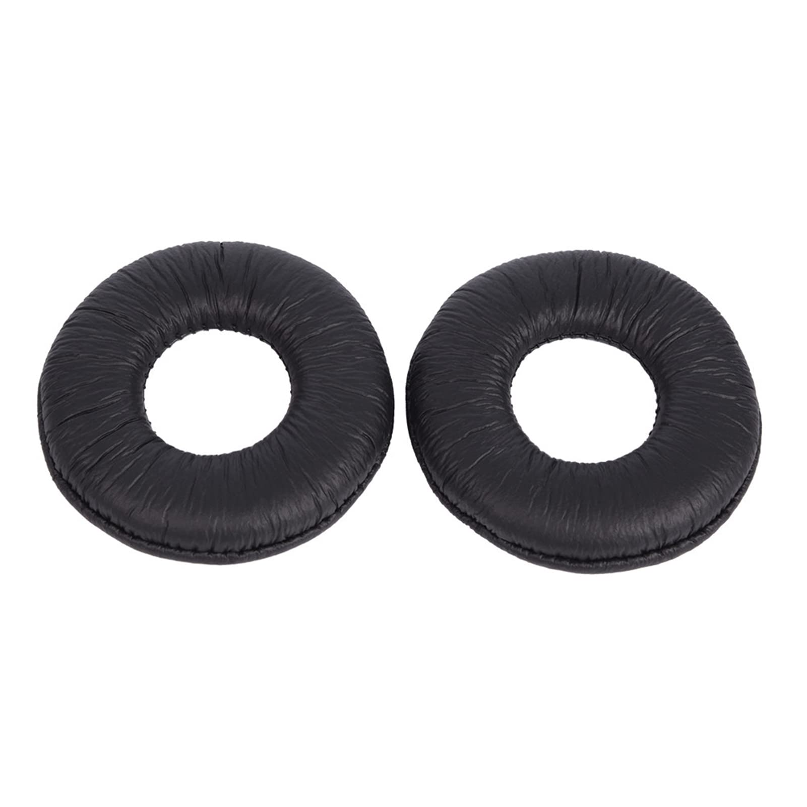Headphones Pads for Ear Pads for MDR V150 Soft Leather Headphones Replacement Pads 2 Pairs Round Replacement Ear Pads for MDR-ZX110 V150 V250 V300 Ear Pads Cushion Leather Foam Ear Pads