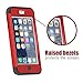 iPod Touch 5 Case,iPod Touch 6 Case,KZONO Heavy Duty High Impact Armor Case Cover Protective Case for Apple iPod touch 5 6th Generation (Red+Black)