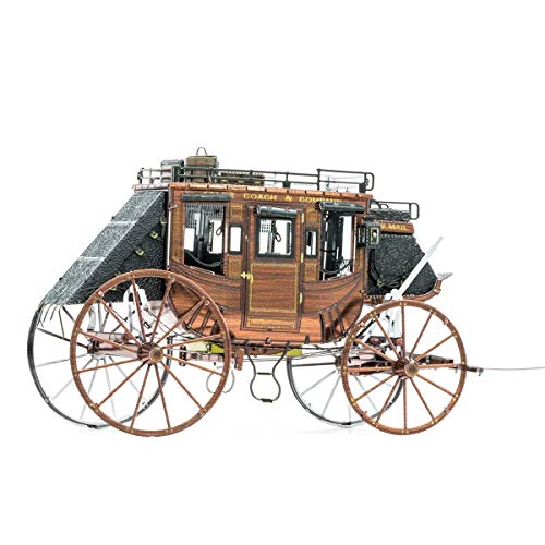 3 Fascinations+Metal+Earth+Stagecoach+Model