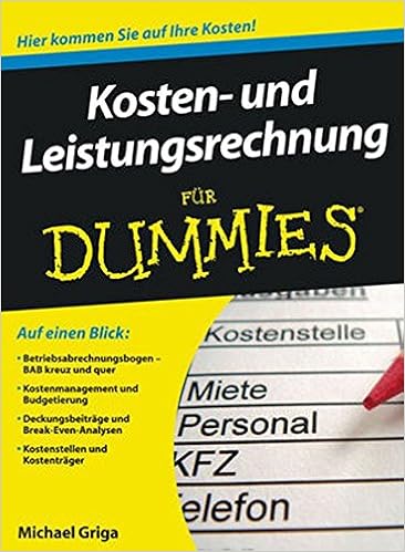 Amazon Com Kosten Und Leistungsrechnung Fur Dummies German