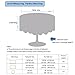 OUWIN 100% Waterproof Round Tablecloth Spill-Proof Wipeable PVC Vinyl Table Cover Indoor Outdoor Picnic Table Cloth (54