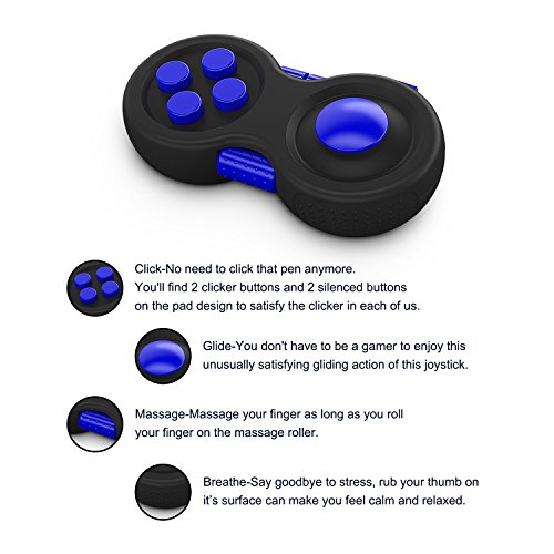 Fidget Pad, Fidget Toys Stress Reducer, Perfect for ADHD, Anxiety, and