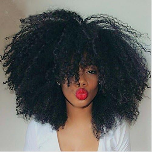 BODHI TREE 10-24 Inches 3 Bundles per Lot Unprocessed Virgin Brazilian Afro Kinky Curly Human Hair Extensions for Black Women-Natural Black (12 12 12)
