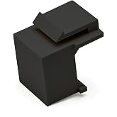 trueCABLE Keystone Insert, Blank, Standard High Density, Black, 50pc
