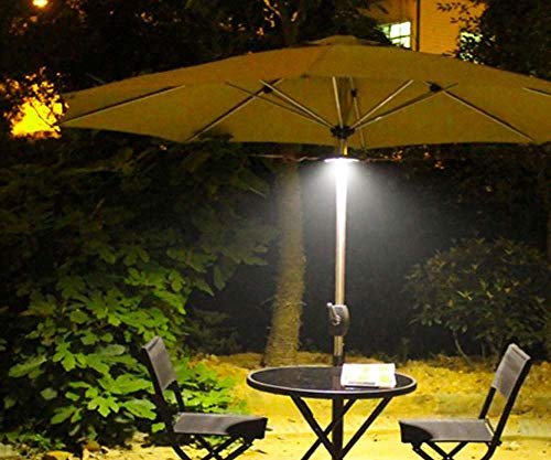 Umbrella Light, Cordless 24 LED Night Lights, Umbrella LED Light, Battery Operated Umbrella Pole Light for Umbrellas, Camping Tents or Outdoor Use