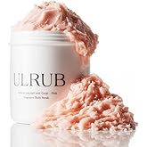 ULRUB Body Scrub 460g Perfumed Scrub Dark Spots Intimate Areas Knees Arms Dead Skin Cells Elbows Heels CICA Extract Placenta Vitamin C Body Smoother Gift CHURACOS Japan For Women ULRUB ulrub