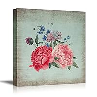 Canvas Wall Art Birds, Flowers, Owls, Butterflies Canvas Prints Home Artwork Decoration for Living Room, Bedroom - 12x12 inches