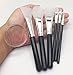 JJMG 7pcs Clear Silicone Makeup Brush Applicator Sponge Perfect for Eye Blush Lips BB CC Cream Foundation Concealer Blending Air Cushion Cosmetics Blender (Set of 7 Silicone Brush & Silisponge)