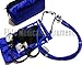 EMI Royal Blue Sprague Rappaport Stethoscope and Aneroid Sphygmomanometer Manual Blood Pressure Set Kit - #330