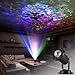 Zeonetak Colorful Automatically Moving Water Wave LED Projector Sleep Soothing Baby Room Night Light Spotlight for Home Party Wedding Decoration（Projection Area 50-80 sq ft） (Colorful)