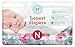 Honest Baby Diapers, Rose Blossom, Size 0 Newborn (160 Count)