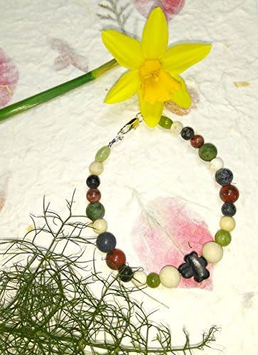 Irish jewellery handmade - Connemara and other marbles - 4 marbles bracelet