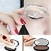 Indexu Waterproof Eyebrow Seal Stamp Powder Simple Eyebrow Kit with Mirror 3# Gray Black