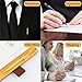 Ballpoint Pen, Ballpoint Pens Black Ink Retractable Pens Bulk Stainless Steel Metal Pens Ball Point Medium 1.0mm School Business Office Executive Grip Pen For Men Women, 5 Pack With 5 Extra Refills