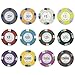 Claysmith Gaming Pack of 50 Poker Knights Poker Chips, Heavyweight 13.5-gram Clay Composite