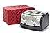 Covermates Keepsakes Toaster Cover - Dust Protection - Stain Resistant - Washable Appliance Cover, Red
