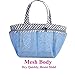 Haundry Mesh Shower Caddy Tote, Portable Shower Caddy Bag with 8 Pockets for College Dorm Room Essentials, Beach, Swimming, Gym