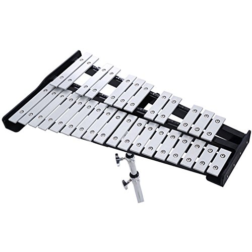 Percussion Glockenspiel Bell Kit 30 Notes w/ Practice Pad +Mallets+Sticks+Stand - Thumbnail 2