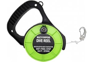 Scuba Choice Scuba Diving Multi Purpose Dive Reel, 150', Green