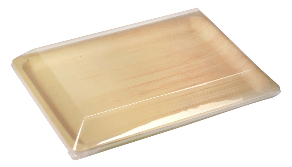 Serving Trays Home & Kitchen PacknWood Clear Plastic Lid For 15.8 x 11