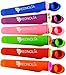 Rednolia Popsicle Molds and Ice Pop Maker with Attached Lids - Bonus Ice Pop Mold Recipes Included - Multi-Color. [Set of 6]
