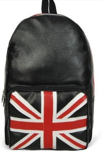 Lando Korean Style British Flag Pu Leather Backpack Rucksack/ Schoolbag / Rucksack Backpack for Teens