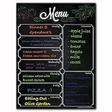 Magnetic Menu Dry Erase Weekly Meal Planner Refrigerator Board With Grocery List And Notes (Menu Blackboard)