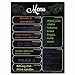 Magnetic Menu Dry Erase Weekly Meal Planner Refrigerator Board With Grocery List And Notes (Menu Blackboard)