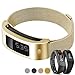 C2D JOY Compatible with Garmin vivofit 1/2 Replacement Bands Activity Tracker Metal Case with Milanese Loop Band - Crafted from Stainless Steel Alloy with Custom Magnetic Closures - Silver, Small