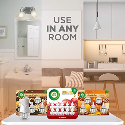 Air Wick Plug in Scented Oil Refill, 5 Ct, Fresh Pine and Juniper, Air