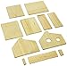 Pinepro Unfinished Wooden Bird House Kit, Duplex