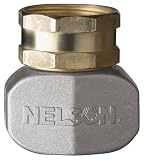 2 Pack - Nelson Brass and Metal Female Hose Clamp Mender - Repair Coupler for Garden Hoses -50521