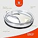 EVERIE Leakproof Spill Proof Tumbler Lid For oz.ark Trail, Yeti, Rtic Tumblers 30 oz. And More, 30 oz., Clear