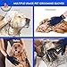 Pet Deshedding Glove Grooming Gloves Hair Brush Remover Mitt-Enhanced Pet Ninja Gloves Five Finger Design Comb Glove-Perfect for Cats Dogs Horses with Long & Short Fur Shedding, Bathing, Massaging.