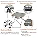 YAHILL Aluminum Folding Collapsible Camping Table Roll up 3 Size with Carrying Bag for Indoor and Outdoor Picnic, BBQ, Beach, Hiking, Travel, Fishingthumb 3